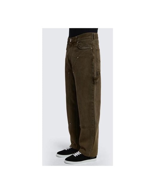 Givenchy Green Loose-Fit Jeans for men