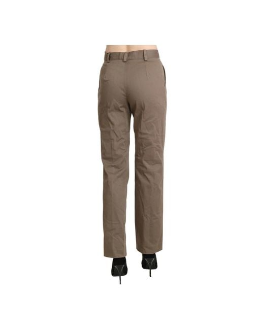 Bencivenga Brown Straight Trousers