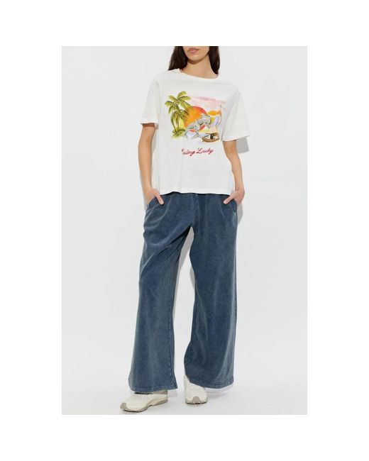 The Upside Tops ,Wit ,Katoen Feeling T-Shirt in het White