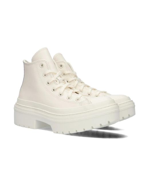 Converse Lace-Up Boots in het White