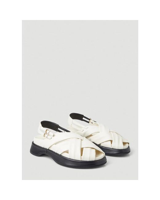 Reike Nen White Flat Sandals