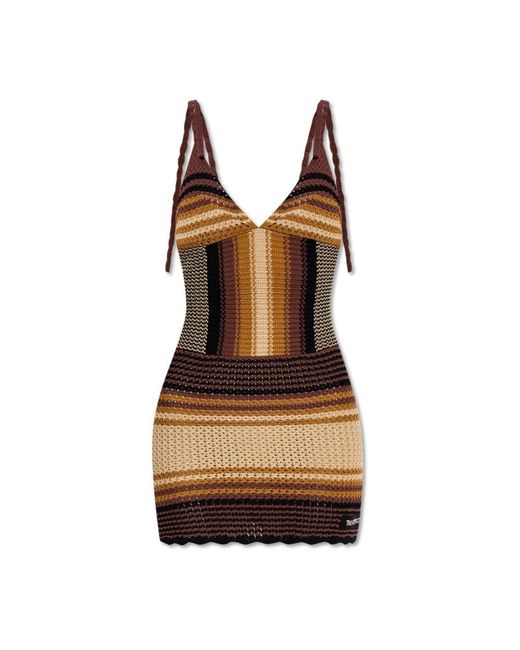 The Attico Brown Short Dresses
