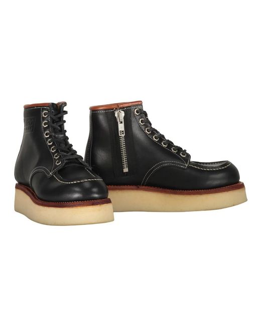 KENZO Black Lace-Up Boots