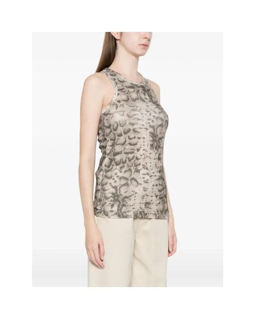 Pinko Natural Sleeveless Tops