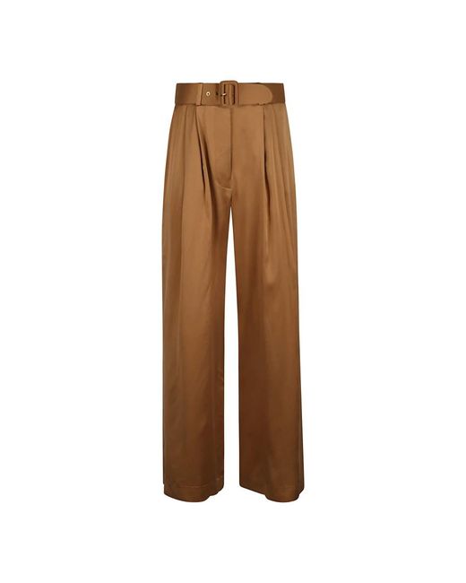 Zimmermann Brown Wide Trousers