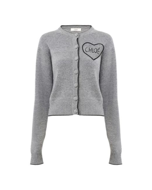Cardigans Chloé de color Gray