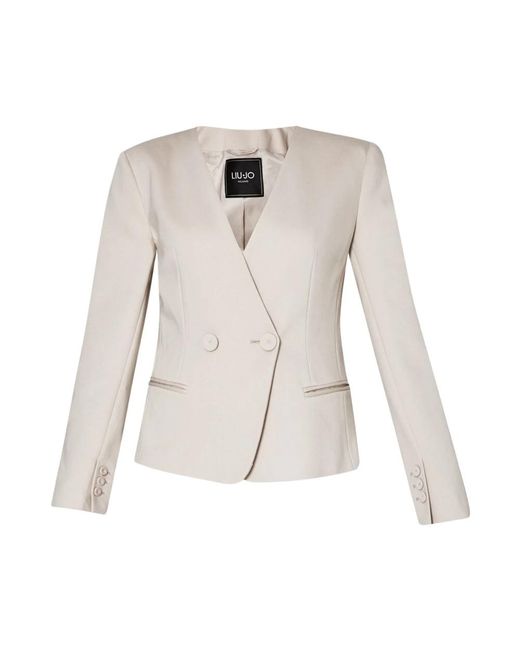 Liu Jo Natural Blazers