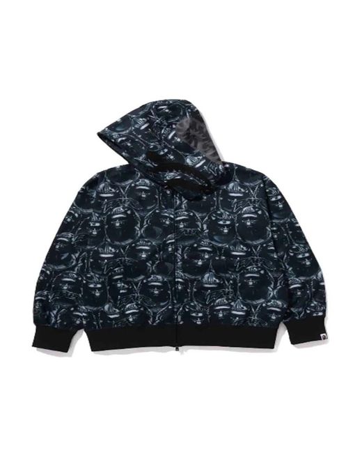 A Bathing Ape Blue Zip-Throughs for men