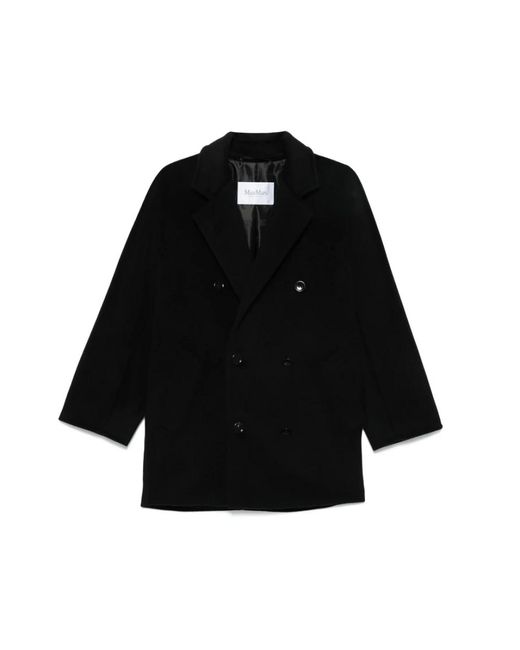 Max Mara Rebus Coat in het Black