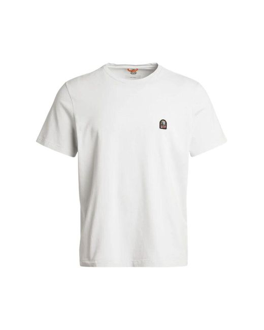 Parajumpers Baumwoll Jersey Patch Tee in White für Herren