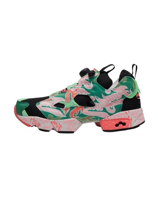 Reebok Fitness ,Veelkleurig ,Instapump Fury 94 Zwarte Schoenen in het Green voor heren