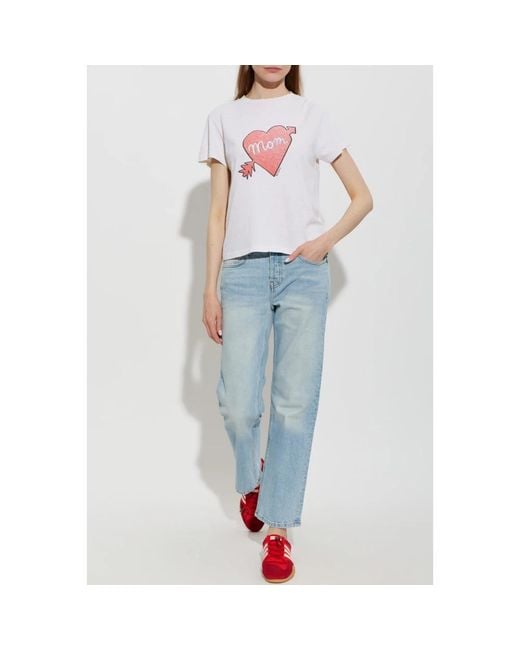 Re/done White T-Shirts