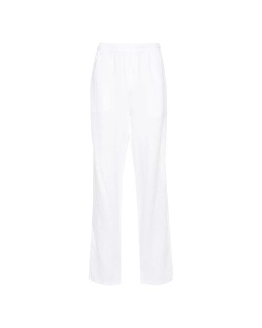 Aspesi White Wide Trousers for men