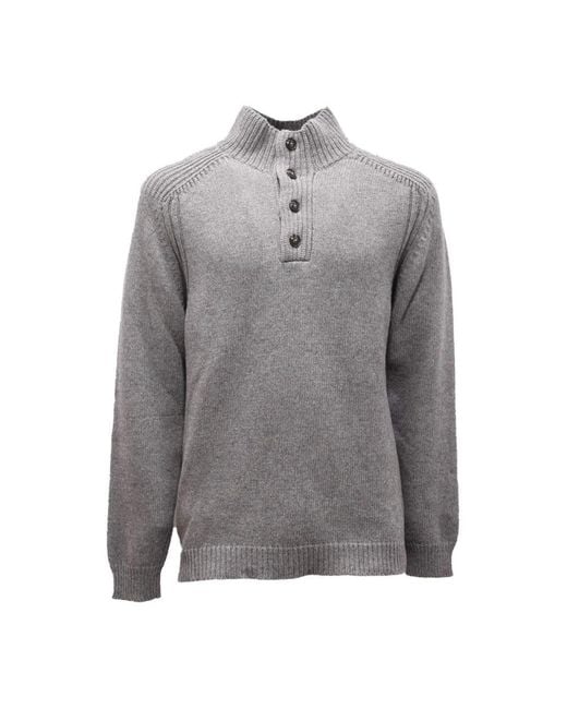Officina 36 Gray Turtlenecks for men
