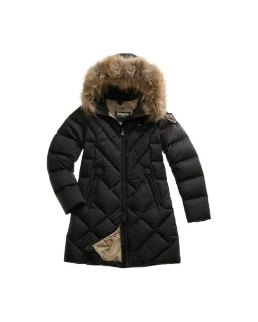 Winter Jackets Blauer de color Black