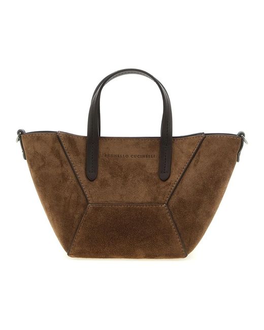 Brunello Cucinelli Brown Shopping Bags