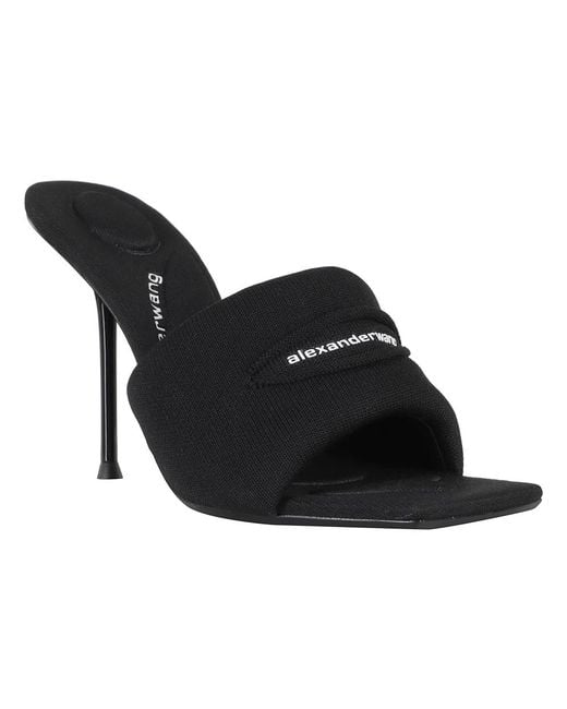 Alexander Wang Black Heeled Mules