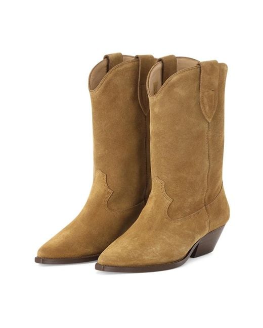 Isabel Marant Brown Cowboy & Biker Boots
