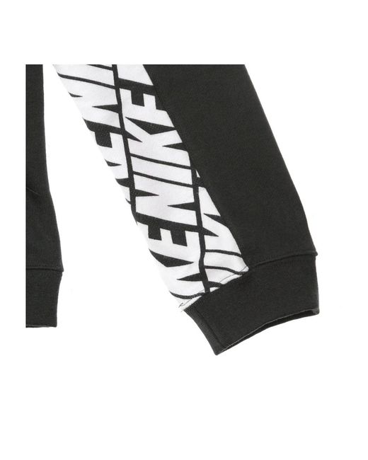 Nike Sportlicher leichter hoodie energy schwarz/weiß in Black für Herren