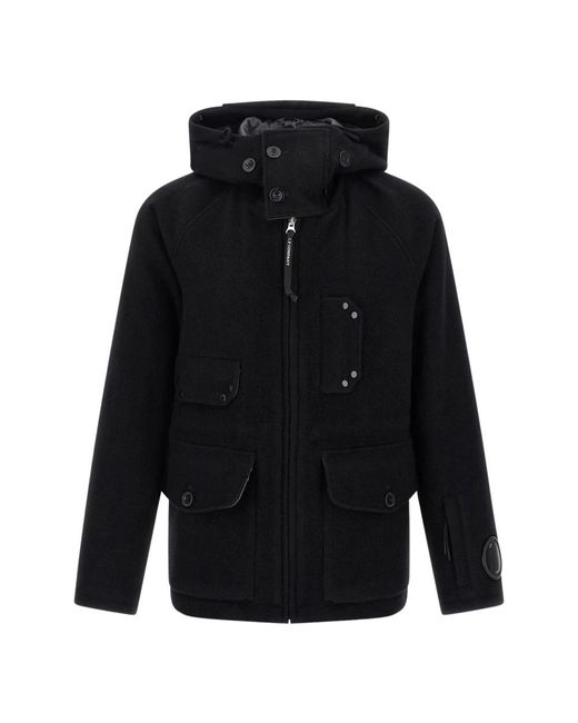 C P Company Wool Jacket in het Blue voor heren