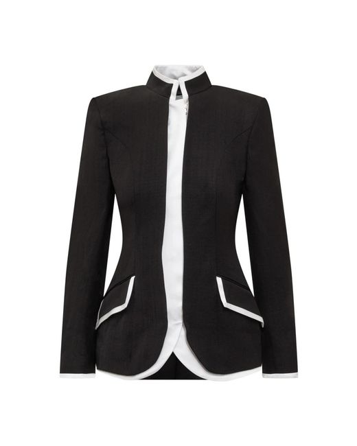 Casablanca Jassen ,Zwart ,Trendy Blazer Jasje in het Black
