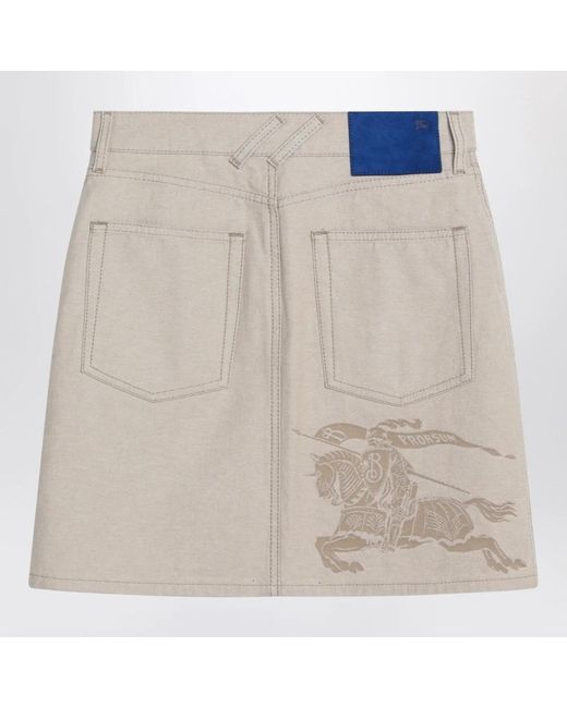 Burberry Natural Minirock Im Trendigen Stil