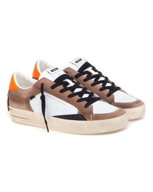 Crime London Brown Sneakers for men