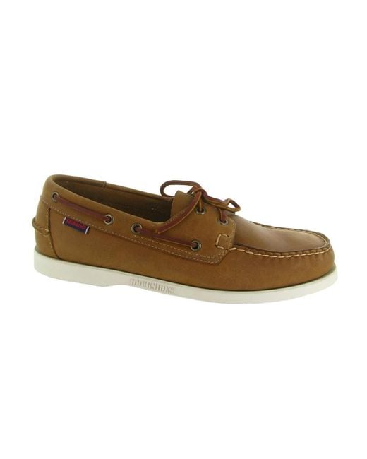 Sebago Brown Boat Shoes for men