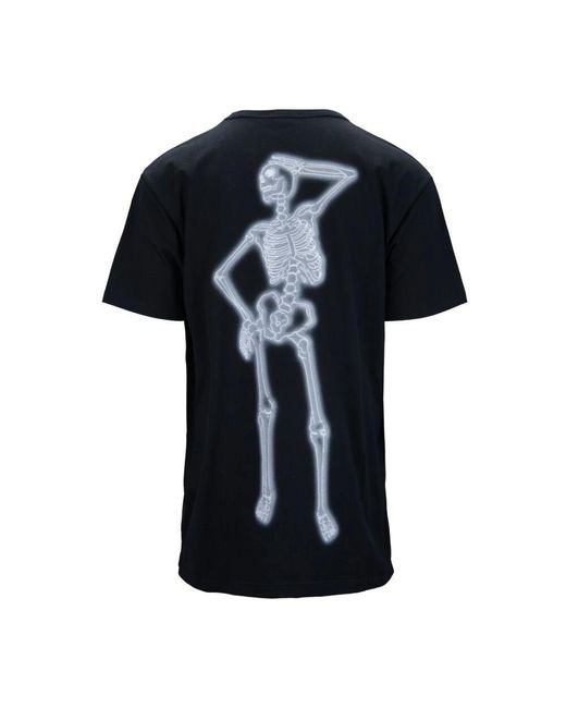 Alexander McQueen Skeleton grafik t-shirt in Black für Herren