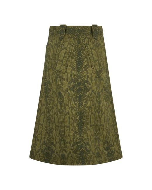 Alberta Ferretti Green Midi Skirts