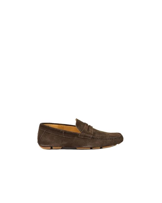 Loafers di Testoni in Brown da Uomo