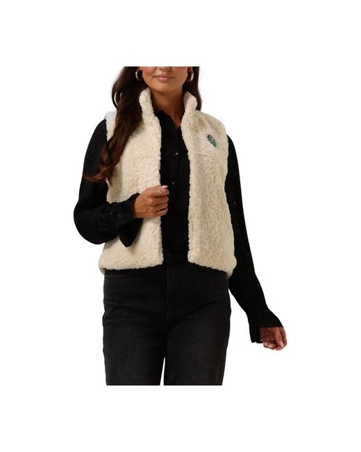 Pom Jassen ,Teddy Love Blazer Gilet in het Black