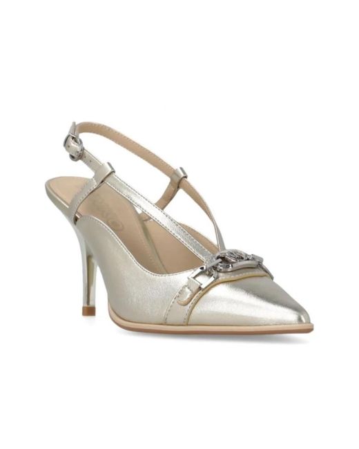 Pinko Metallic Pumps