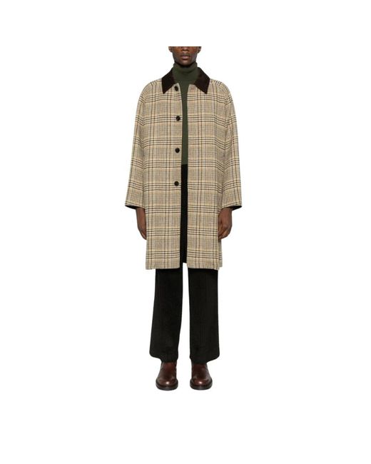 Single-Breasted Coats Amaranto de hombre de color Natural