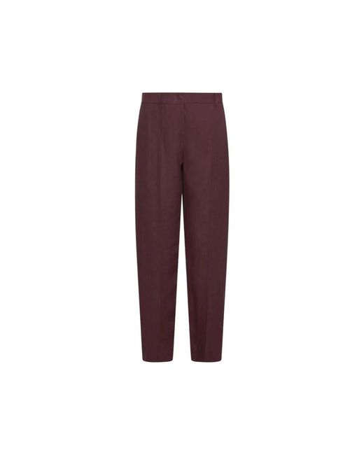Marella Linnen Broek in het Purple
