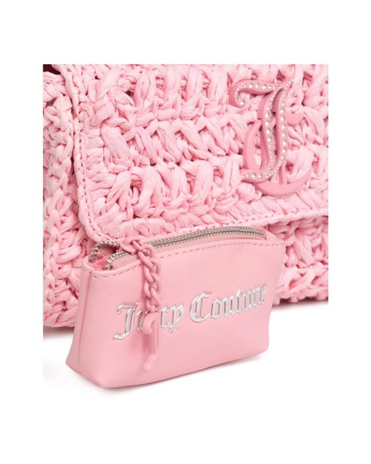 Juicy Couture Pink Jodie handtasche mit verstellbarem riemen