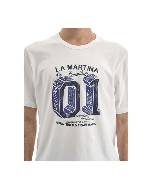La Martina T-shirts in White für Herren