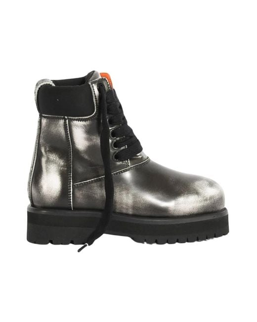 PDF Black Lace-Up Boots for men