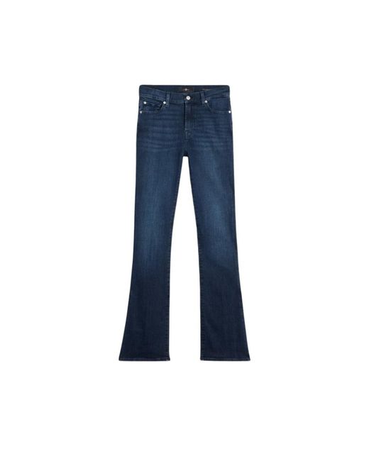 7 For All Mankind Boot-Cut Jeans in het Blue