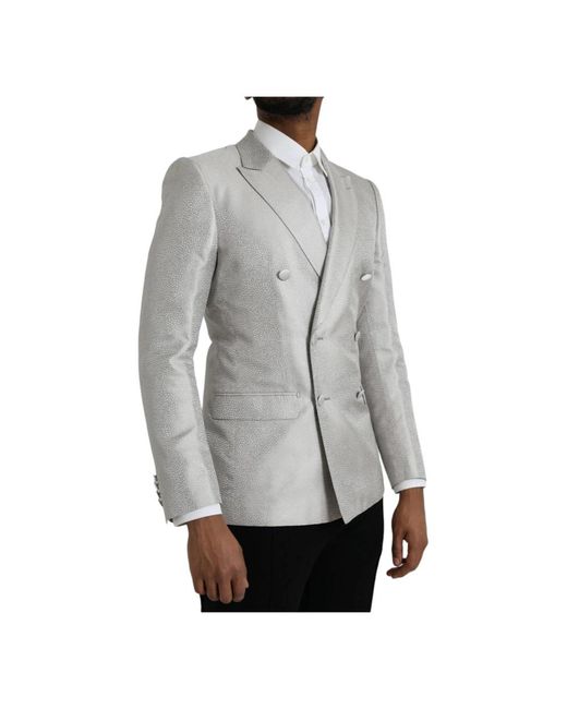 Dolce & Gabbana Gray Blazers for men