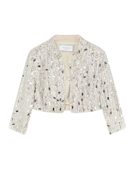 DE SANTIS Jassen ,Polyester Gc 615 Blazer in het Natural