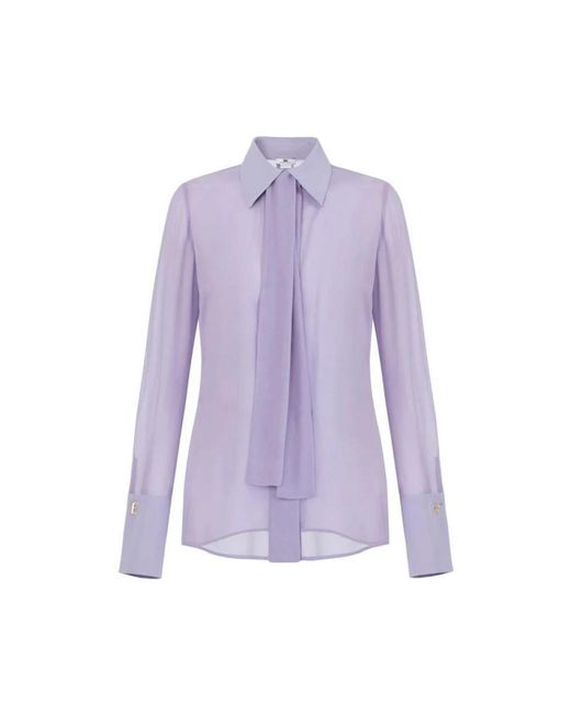 Elisabetta Franchi Purple Shirts