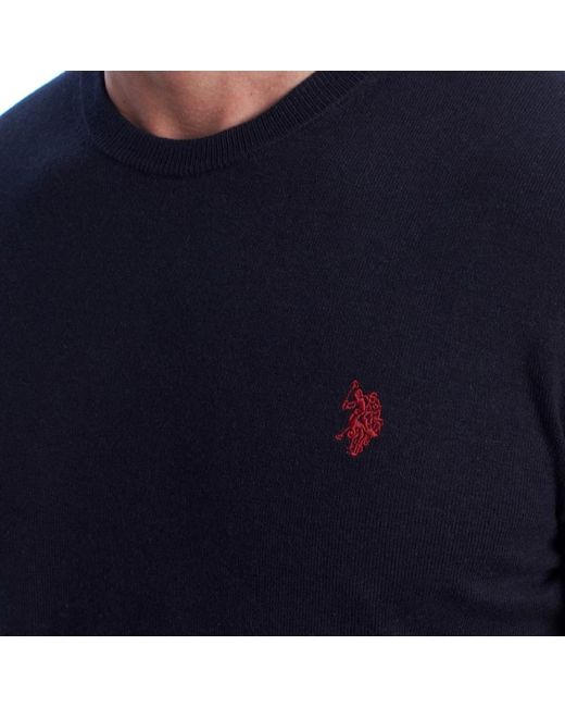 U.S. POLO ASSN. Blue Round-Neck Knitwear for men