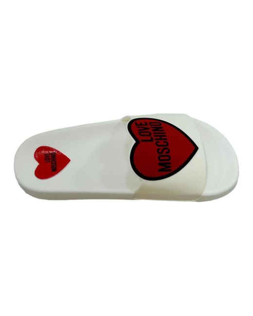 Love Moschino Slippers - - Dames in het Wit - Lyst