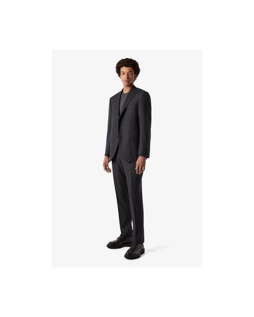 Corneliani Kostuums ,Grijs ,Wol Grijze Kostuums in het Black voor heren