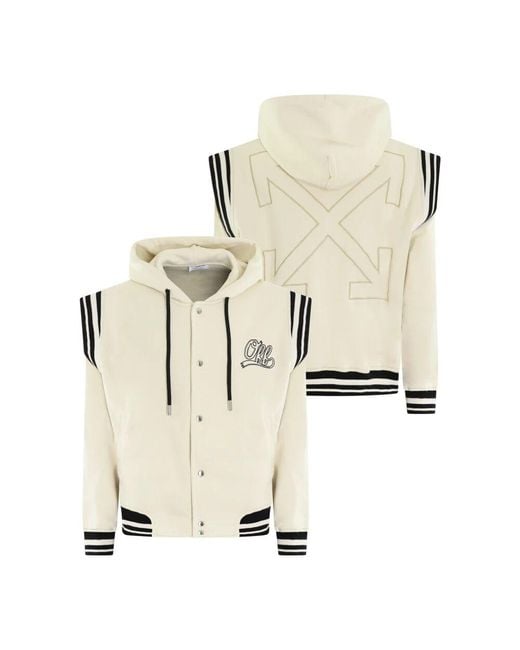 Light Jackets di Off-White c/o Virgil Abloh in Natural da Uomo