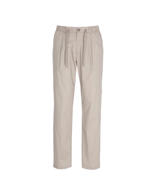 Herno Broeken ,Katoen Pleated Broeken in het Gray voor heren
