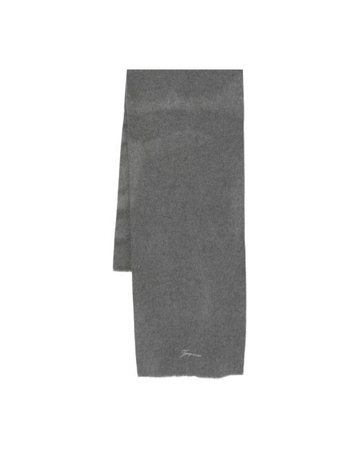 Jacquemus Gray Winter Scarves for men