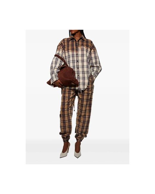 The Attico Brown Sweatpants