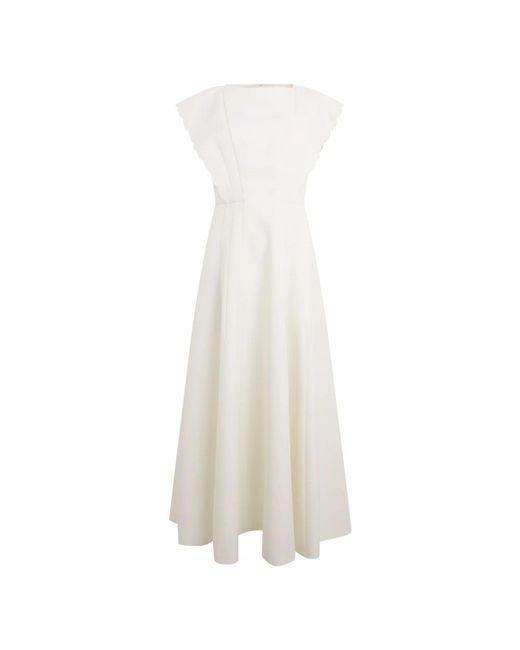 Philosophy Di Lorenzo Serafini White Midi Dresses